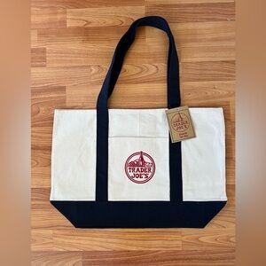 NWT Trader Joe's Canvas Tote Bag
